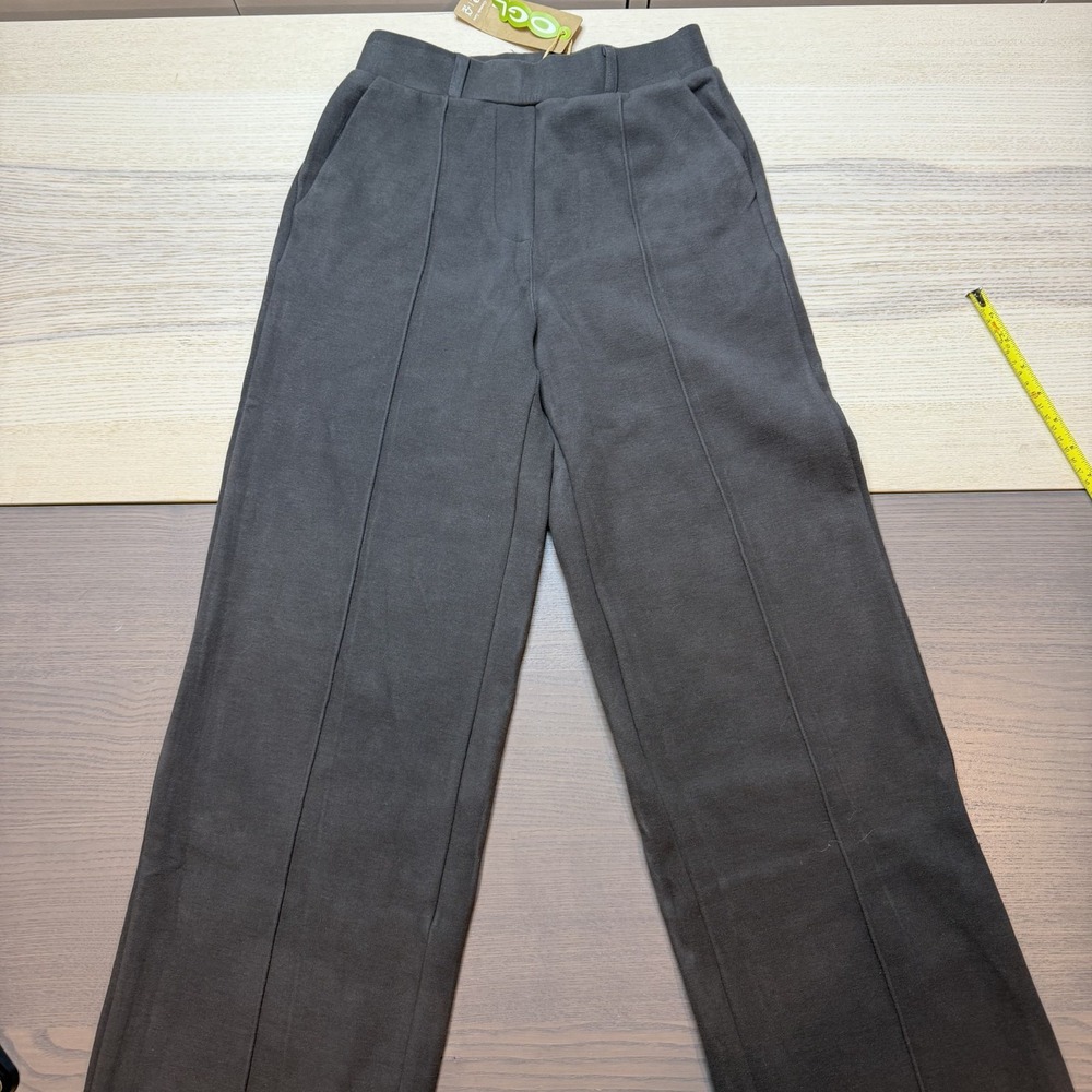 OGL‎ Women Pants XS High-Waisted Wide Leg Pant Pockets Wool Blend